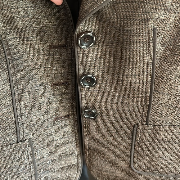 Escada 40 Brown Blazer - Picture 10 of 11
